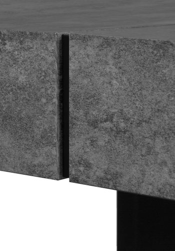 TEMAHOME Dusk Spisebord - Betonlook/Sort - 130x130 cm