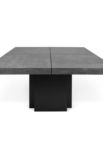 TEMAHOME Dusk Spisebord - Betonlook/Sort - 130x130 cm