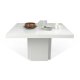 TEMAHOME Dusk Spisebord - Hvit h�yglans, 130x130 cm