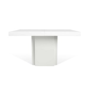 TEMAHOME Dusk Spisebord - Hvit h�yglans, 130x130 cm