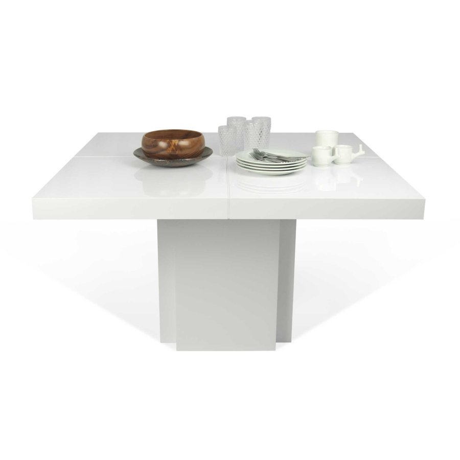 TEMAHOME Dusk Spisebord - Hvid H�jglans, 150x150 cm