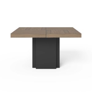 TEMAHOME Dusk Spisebord - Valn�d/Sort, Kvadratisk, 150x150 cm