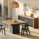 TEMAHOME Dusk Spisebord - Valn�d/Sort, Kvadratisk, 150x150 cm