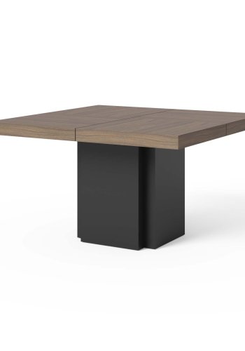 TEMAHOME Dusk Spisebord - Valn�d/Sort, Kvadratisk, 150x150 cm