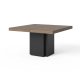 TEMAHOME Dusk Spisebord - Valn�d/Sort, Kvadratisk, 150x150 cm