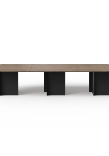 TEMAHOME Matt Spisebord - Valn�d/Sort - 390 cm