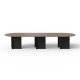 TEMAHOME Matt Spisebord - Valn�d/Sort - 390 cm