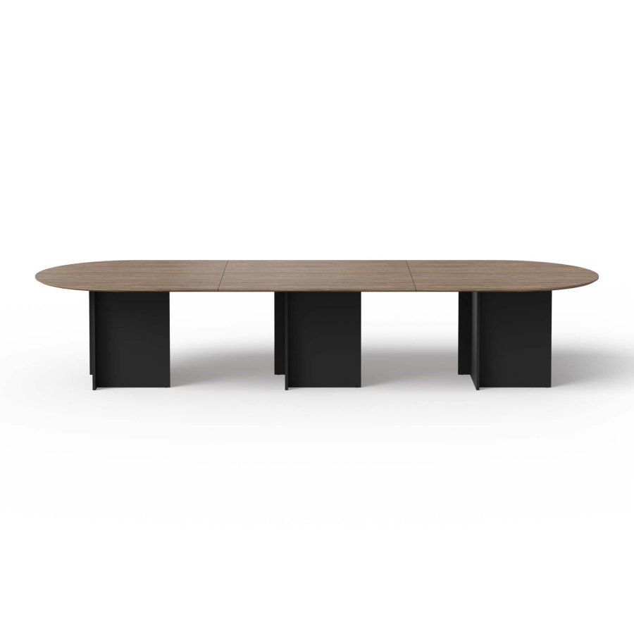 TEMAHOME Matt Spisebord - Valn�d/Sort - 390 cm
