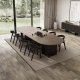 TEMAHOME Matt Spisebord - Valn�d/Sort - 390 cm