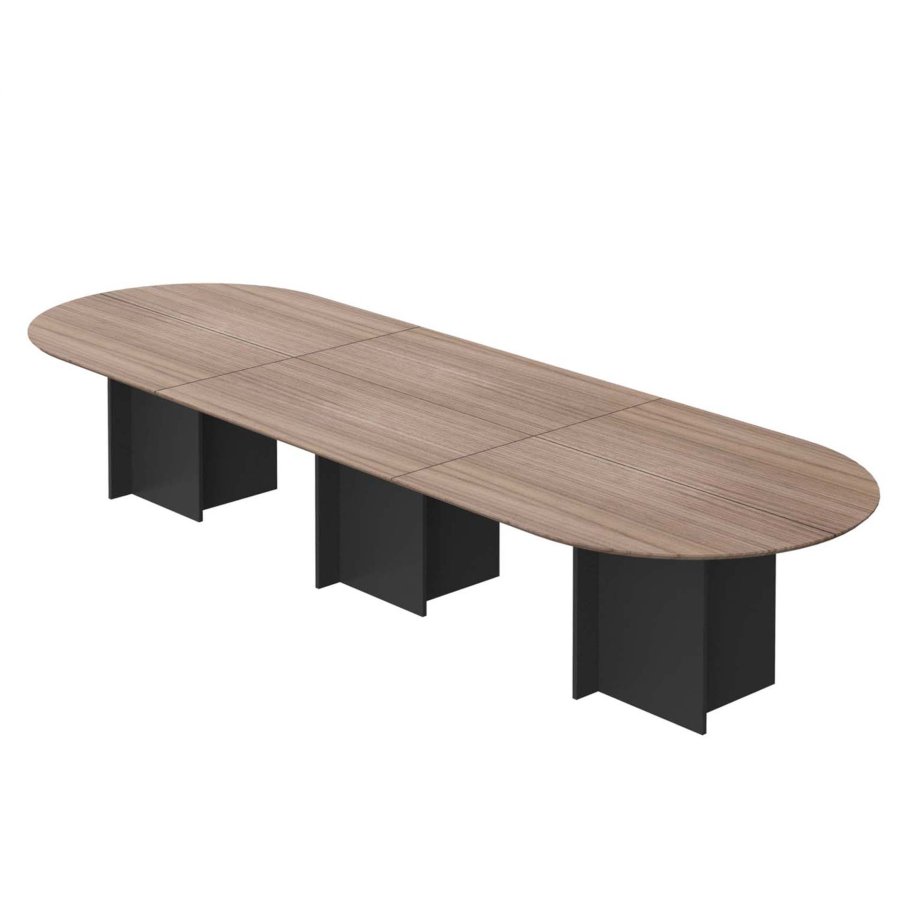 TEMAHOME Matt Spisebord - Valn�d/Sort - 390 cm