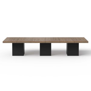 TEMAHOME Chess Spisebord - Valn�d og sort, 393x131 cm, 16 personer