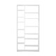 TEMAHOME Valsa Bokhylla 001 - Vit - 108x224x34 cm