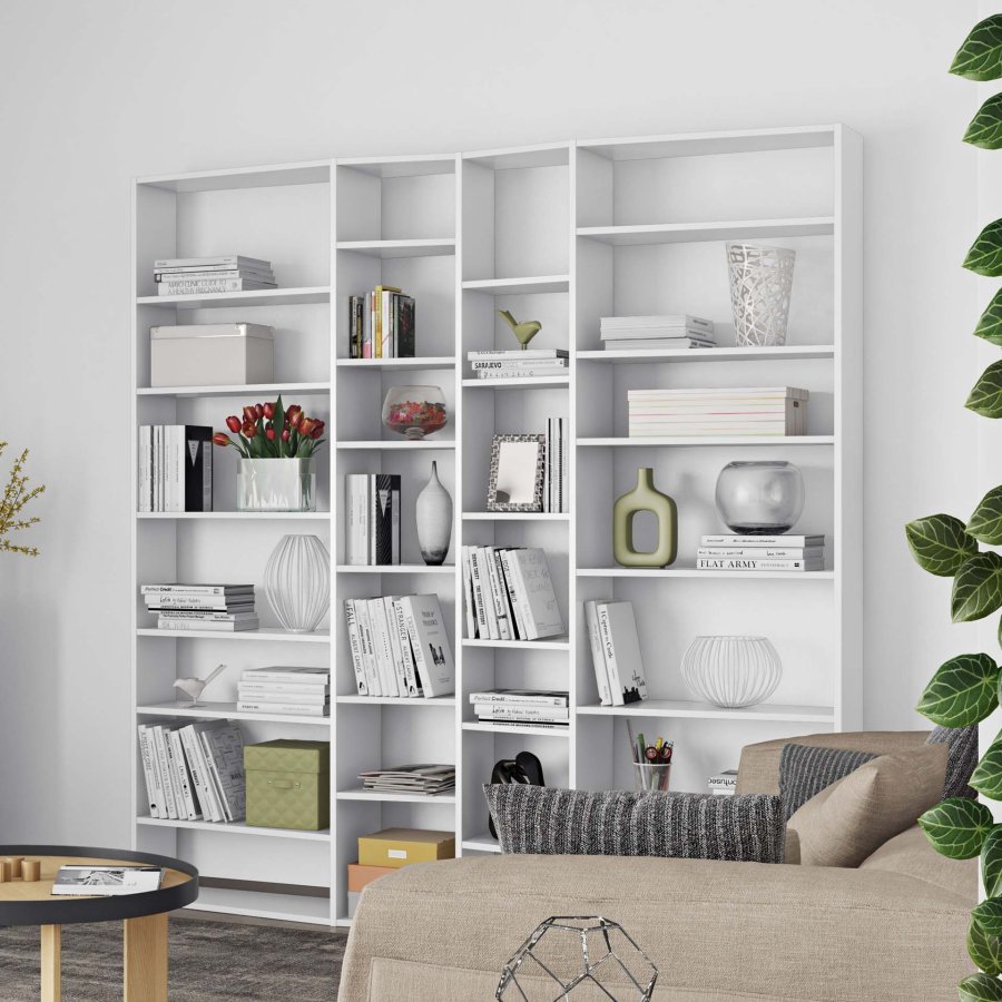 TEMAHOME Valsa Bokhylla 003 - Vit, 214x224 cm