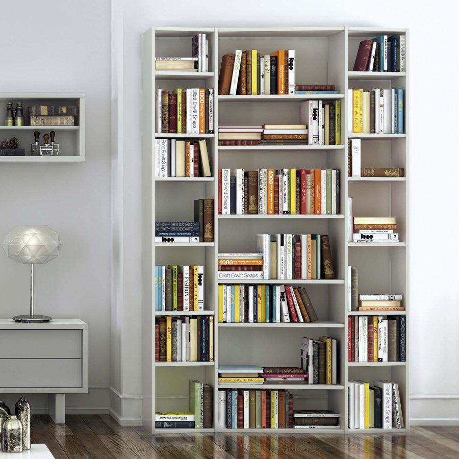 TEMAHOME Valsa Bokhylla 002 - Vit, 144x224x34 cm