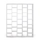 TEMAHOME Valsa Bokhylla 004 - Vit - 182x224 cm