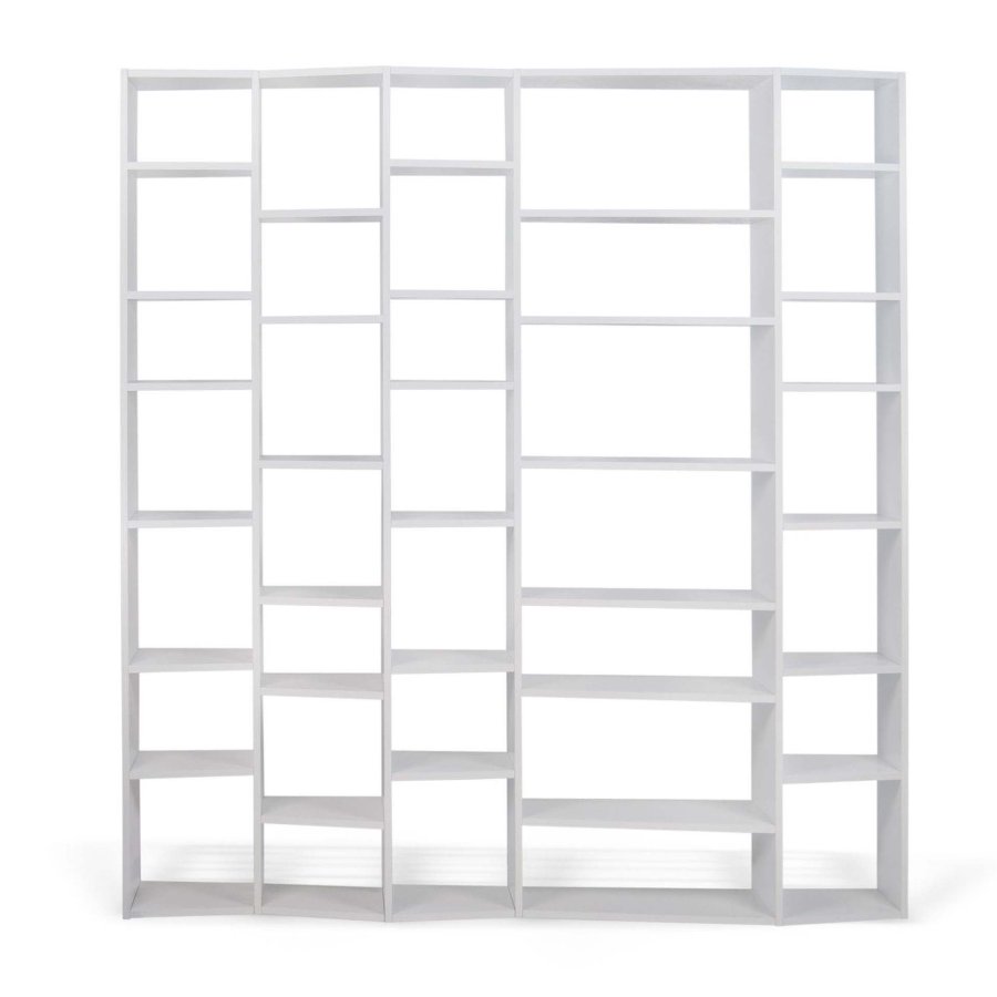 TEMAHOME Valsa Bokhylla 005 - Vit, 216x34x224 cm