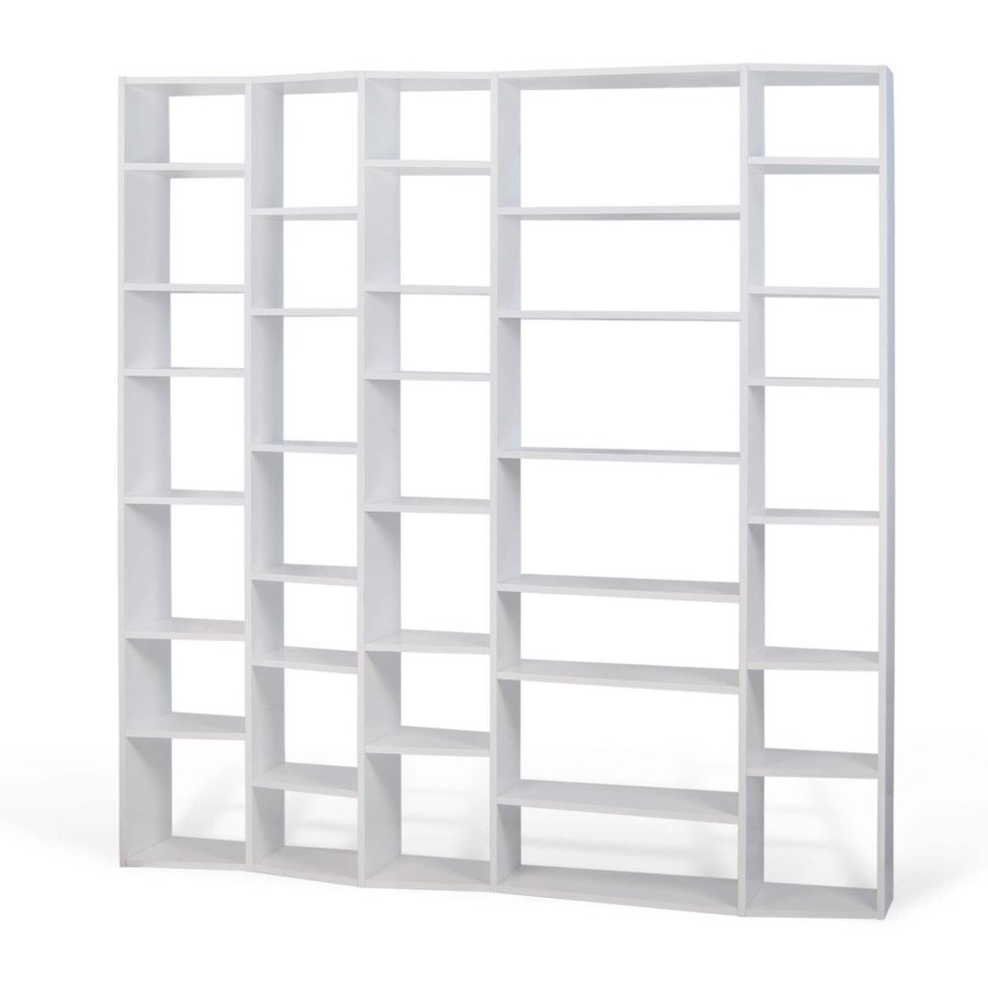 TEMAHOME Valsa Bokhylla 005 - Vit, 216x34x224 cm