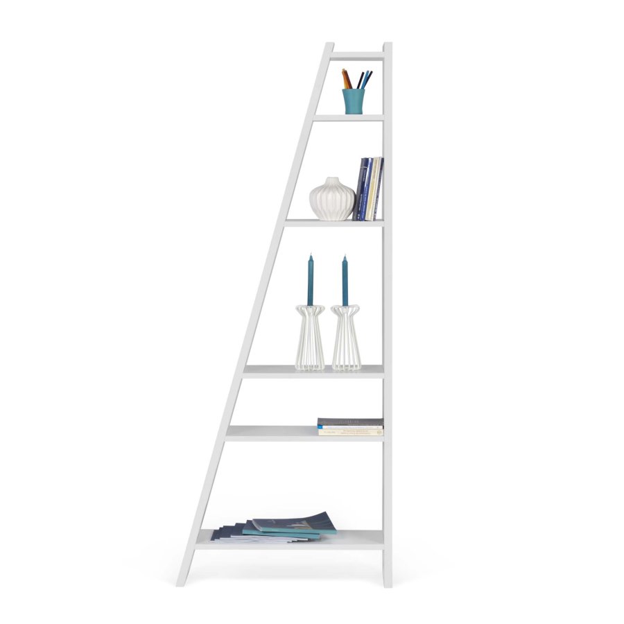TEMAHOME Delta Bokhylla 001 - Vit, 76x195 cm