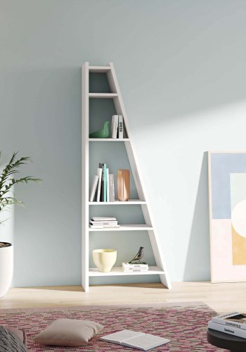 TEMAHOME Delta Bokhylla 001 - Vit, 76x195 cm