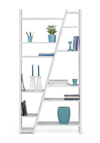TEMAHOME Delta Bokhylla 002 - Vit - 97x195 cm