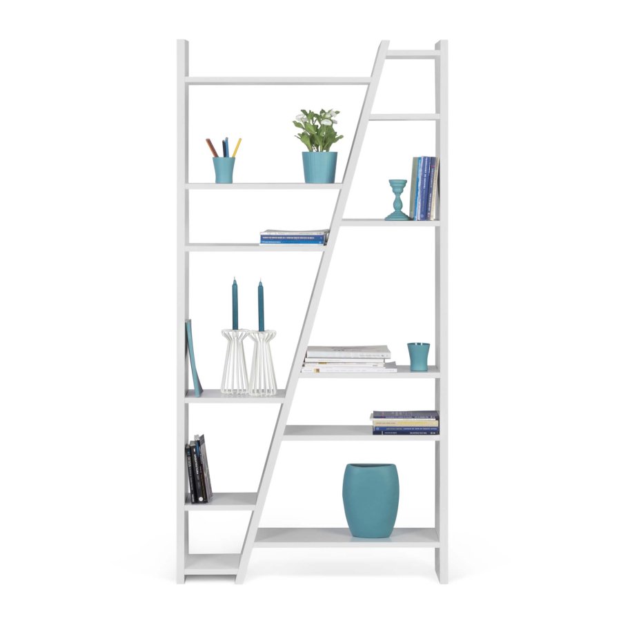 TEMAHOME Delta Bokhylla 002 - Vit - 97x195 cm