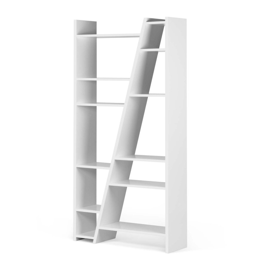 TEMAHOME Delta Bokhylla 002 - Vit - 97x195 cm