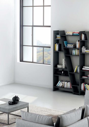 TEMAHOME Delta Bokhylla 003 - Svart - 170x195 cm