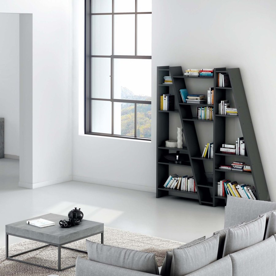 TEMAHOME Delta Bokhylla 003 - Svart - 170x195 cm