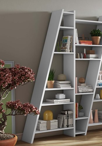 TEMAHOME Delta Bokhylla 003 - Vit, 170x195 cm