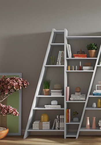 TEMAHOME Delta Bokhylla 003 - Vit, 170x195 cm