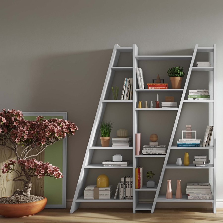 TEMAHOME Delta Bokhylla 003 - Vit, 170x195 cm