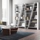 TEMAHOME Delta Bookcase 004 - Vit asymmetrisk bokhylla