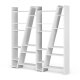 TEMAHOME Delta Bookcase 004 - Vit asymmetrisk bokhylla