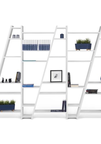 TEMAHOME Delta Bookcase 005 - Vit - 263x195 cm