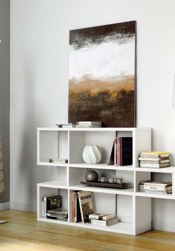 TEMAHOME London Bokhylla 001 - Vit, 156x100x34 cm