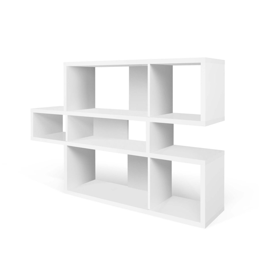 TEMAHOME London Bokhylla 001 - Vit, 156x100x34 cm
