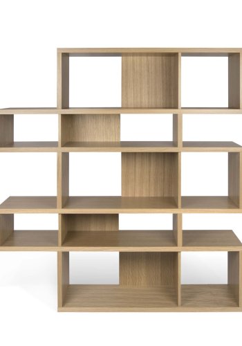 TEMAHOME London Bokhylla 002 - Natur ekfaner, 156x160 cm