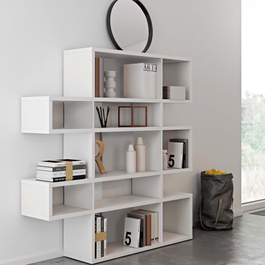 TEMAHOME London Bokhylla 002 - Vit - 156x160 cm