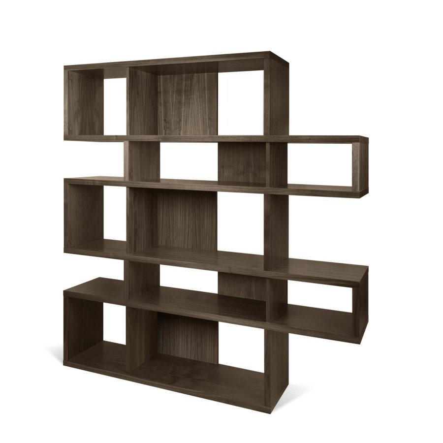 TEMAHOME London Bokhylla 002 - Valn&ouml;t - 156x160 cm