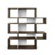 TEMAHOME London Bokhylla 002 - Valn&ouml;t/Vit - 156x160x34 cm