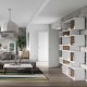 TEMAHOME London Bokhylla 003 - Vit/Natur - 156x220 cm