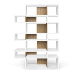 TEMAHOME London Bokhylla 003 - Vit/Natur - 156x220 cm