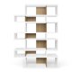 TEMAHOME London Bokhylla 003 - Vit/Natur - 156x220 cm