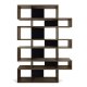 TEMAHOME London Bokhylla 003 - Valn&ouml;t/Svart - 156 x 220 x 34 cm