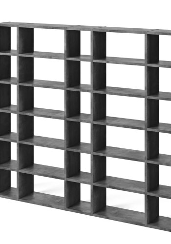 TEMAHOME Pombal 2012-055 Bokhylla - Gr� betonglook, 255x224x34 cm
