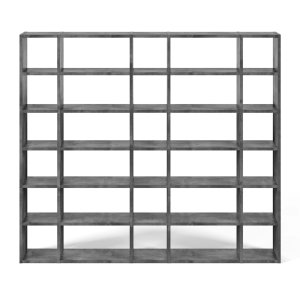 TEMAHOME Pombal 2012-055 Bokhylla - Gr� betonglook, 255x224x34 cm