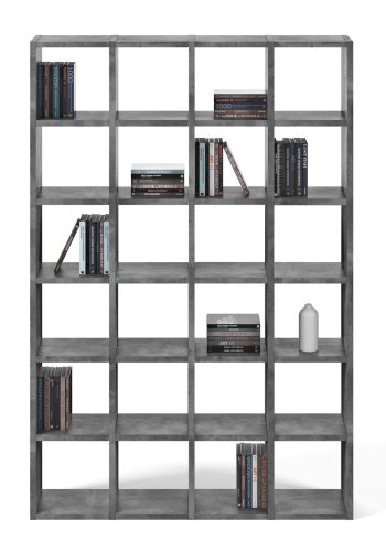 TEMAHOME Pombal 2010-001 Bokhylla - Gr� betonglook, 151x224 cm