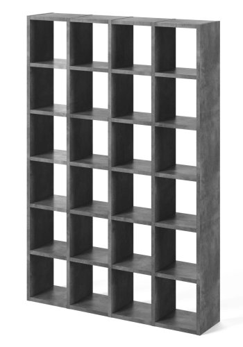 TEMAHOME Pombal 2010-001 Bokhylla - Gr� betonglook, 151x224 cm