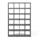 TEMAHOME Pombal 2010-001 Bokhylla - Gr� betonglook, 151x224 cm