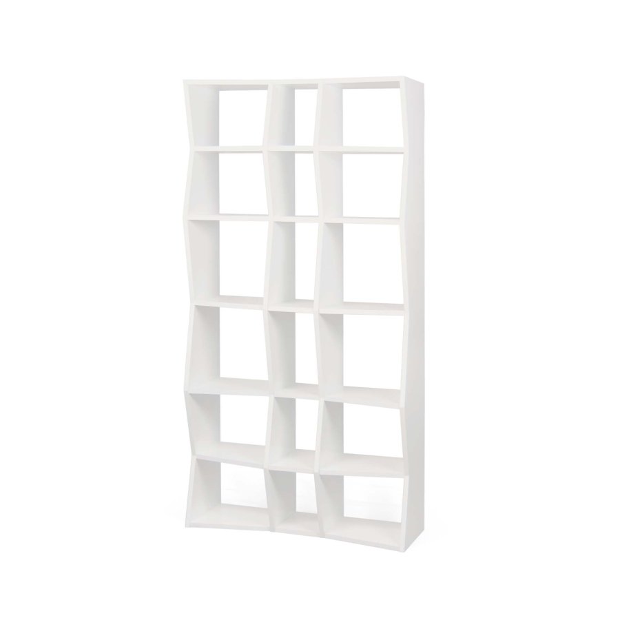 TEMAHOME Wave Bokhylla - Vit, 95x186x35 cm